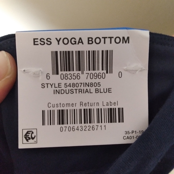 Style & Co Navy Blue Mid Rise Tummy Control Bootcut Ess Yoga Trousers Size XL - Picture 12 of 12